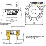 HF-020 Wavecor HiFi 스피커 6.5 인치 미드 우퍼 드라이버 유닛 Wf146wa01/02 4 Ohm 60w 1PCS : Daol다올2