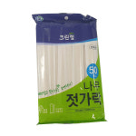 다민 50개 한세트 개별포장나무젓가락 식당일회용젓가락 : 생활모아잡화점