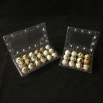 50개 12/18구 메추리알 트레이 두꺼운 압축 저항 버클 접이식 포장 상자 식품 등급 PET 조류 알 : 운장소소온