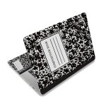 노트북 스킨 스티커 데칼, 12 13 13 3 14 15 15 4 6인치 비닐 커버 아트 프로텍터 PC 손목 패드 2개 , 장식용 방수, 검은색 컴포지션... 