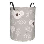 접이식 세탁 바구니, 귀여운 코알라와 나뭇잎, 옷, 보관 버킷, 옷장 정리함 : 이제이비지니스