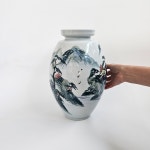 여주 도자기 장식 백자 산수화 항아리 외국인선물 : 혜당