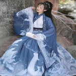 전통 Hanfu 여자 중국어 고대 한 왕조 공주 의상 Vestidos 당나라 드레스 무대 공연 착용 : Nexa