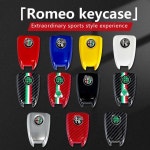 알파 로메오 스포르티바 156 스텔비오 줄리아 줄리에타용 카본 파이버 스타일 자동차 키 커버 교체 키 케이스 : 분당플렉스70