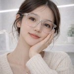 블루라이트차단안경 가벼운 기능성 베이직 뿔테 안경 안경테 : 굿세라