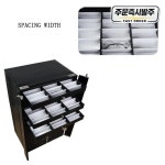 완전히 확장된 계층형 가죽 안경 디스플레이 케이스 고급 다기능 선글라스 보관함 D106 : Daol다올2