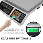 YIFOR 계산 규모 88파운드 / 40kg LCD 상점 소매점 및 육류 을 디지털 상업 : 해직타
