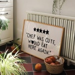 미니멀리스트 미학 귀여운 요리 하트 블랙 요 벽 아트 프린트 캔버스 페인팅 터 사진 주방 룸 홈 데코 G1195 1 21x30cm No frame : 기쁨한스푼