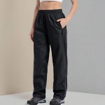 JAEZZIY 여성용 레인 팬츠 방수 하이킹 경량 방풍 오버 골프 낚시 하이킹용 CI9XK 블랙. XS : 센토오