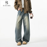 비비디아 남성용 아메리칸 클린핏 와이드 데님 팬츠 S~3XL 5589 : 주식회사키즈목마