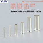 구리 튜브 베어 코드 터미널 전기 크림프 네이키드 와이어 커넥터 EN0508 ~ 케이블 페룰 22-1/0AWG 0.5 50mm ² : 햇살임