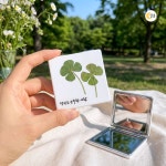 압화 거울 만들기 키트 5인세트 행운 네잎크로버 손거울 어르신 단체 체험  : 달콩 마트