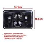 피터빌트 357 379 378 320 362 / 켄워스 T800 W900 T600A C500 K100E T400 용 4X6인치 LED 헤드라이트 상/하향등 1개 : 디더블유이지몰