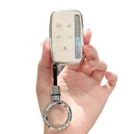 카본 가죽 케이스 키링 랜 버 L 4 키홀더 2 재규어 프리 이보크 B타입 피아노 블랙(싱글) : MODERNJIKGU