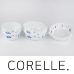 코렐 2인세트(6p) 공기, 대접, 앞접시 3종, 블루베리, 1세트 : 로운몰
