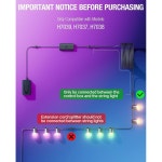 고비 스마트 야외 스트링 라이트 2용 HIQCVOU 16피트 연장 케이블 u200EH7039 H7037 H7038호환 IP67 방수 코드 파티오 뒷마당 발코니용... 