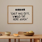 미니멀리스트 미학 귀여운 요리 하트 블랙 요 벽 아트 프린트 캔버스 페인팅 터 사진 주방 룸 홈 데코 G1195 1 21x30cm No frame : 기쁨한스푼