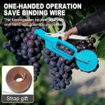 MNJVCFDS 전기 식물 바인딩 타이 머신, 무선 식물 덩굴 묶기 정원 도구, 테이프 포함. 식물 가지 테이프 바인딩 도구, 직경 50mm, 야채 묶기용... 
