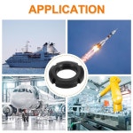 M25X1 5MM 다양한 링 산업 현장 블랙을 6PCS DS-GV 4슬롯 DS-5R 위한 M25x1.5mm 2 : 스스가.