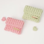 모누의 네트공예 - 벚꽃팝콘 카드지갑 DIY 패키지(하트키링) : 모누의 네트공예