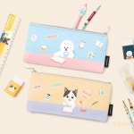 사각 필통 대학생 필기도구수납 케이스 대학생필기구 문구선물 : 달음스토어