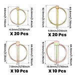 60피스 튼튼한 린치 핀 모음 키트 트레일러 3포인트 히치 농장 트랙터 트레일러, 트럭 잔디깎이용 : 지글지글샵