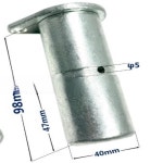 헬리 4.5톤 숏형 지게차용 부품에 적용 가능 잠금식 유압 틸트 실린더 핀 Dd058-00301 : 프라임상사35