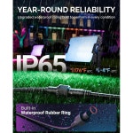 고비 야외 홍수등 스팟 라이트용 사이버로드 10FT 연장 케이블 H7057 H7058 H7060 H7062 H7093 H7094 H7065 H7066 블랙용 방수 4핀... 