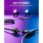 고비 야외 스팟 라이트용 HIQCVOU 16피트 연장 케이블 IP67 방수 코드 u200EH7094 u200EH7093 H7066 H7065 파티오 뒷마당 발코니용 4핀... 