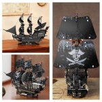 EITOLNR 해적선 빌딩 세트 조명 포함 2288Pcs : 다드림MARKET