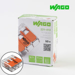 와고 커넥터 221-2411 1박스 2P WAGO 모든전선 와이어연결 일자 단자 직결형 : KS상사