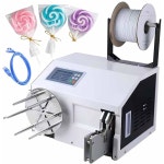 가방용 전기 트위스트 타이 머신, 반자동 번들링 도구, 폐쇄 직경 5-30mm, 음식 포장 및 1롤 트위스트 타이 와이어가 있는 타이 시스템... 