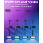 고비 야외 홍수등용 HIQCVOU 10피트 연장 케이블 u200EH7057 H7058 H7062 H7060 H7061 파티오 뒷마당 발코니용 4핀 교체 케이블호환... 