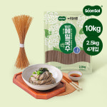 순솔 메밀면 메밀 국수 소바 모밀 냉모밀 100% 순메밀 2.5kg, 4개 : 순솔