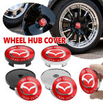 마쯔다 자동차 엠블럼 휠 센터 캡 타이어 림 커버 스포츠 림 캡 CX9 MX5 RX8 악셀라 데미오 아텐자 MS GJI GH BK MP : 탑씨1