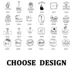 맞춤형 도자기 스탬프 점토 개인 로고 및 디자인 제작기 세라믹 씰(2.5cm-5cm)에 적합 : 적상소소온