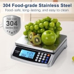 아토고우 66파운드 저울 계산 기능이 있는 상업용 스테인리스 농장 LC300 플러그인 Grey 66lb/30kg : 해직타
