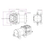 셀프 프라이밍 다이어프램 펌프 가정용 545 DC24V 미니 3L 워터 MIN DC24V : selecto07
