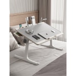 접이식 각도조절 미니 테이블 1인 밥상 노트북책상 가구 1인용좌식쇼파 1  세일상품 펄화이트 60X40X28 ⭐ 플 : 보부상단스토어