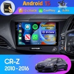 혼다 CR-Z 1 CRZ RHD 2010-2016용 안드로이드 15 카플레이 오토 카... WIFI+4G 비디오 플레이어 스테레오 헤드 유닛 2Din : 프린스타73