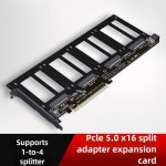 PCIe 5.0 x16 4포트 U.2/EDSFF E1.S/E3.S SFF-TA-1002 하드 드라이브 스플리터 어댑터  Gen5 지원 : 스마트 모두다 종합상사
