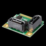 미니 PCIe서 2포트 SATA 3.0 디스크 어레이 카드 하드 가속기 RAID 0/1 백업 6G 확장 : Daol다올9