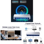 8포트 네트워킹 스위처 1000Mbps RJ45 LAN 어댑터 인터넷 분배기 라우터 PC용 이더넷 지능형 : 마니소소온
