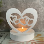 네하트 실리콘 몰드 메이드 캔들 거치대 석고 송진 DIY 러브 콘크리트 시멘트 스탠드 : 천성소소온