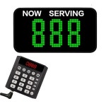 전자 번호 호출 서비스 시스템 무선 대기열 관리 장치 레스토랑 바용 3자리 녹색 디스플레이가 있는 미니 패드 1개 : 프라임상사42