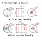 ADPVRLUQ 1개 브러시리스 모터 H2205 엔진 AS5600 AS5048A 카메라 팬/틸트용 엔코더 12V 800RPM (사이즈 AS5048A 코더, 색상 12V)... 