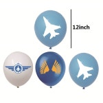 공군 전투기 항공기 테마 생일 파티 장식 9pcs 비행기 풍선 세트 12inch : 반월무역16