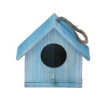 나무새집 참새둥지 전원주택 마당 정원 야외 공원 소형 레드 : 지슬상점