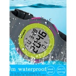 다이빙워치 여성용 LED 02 01 Pink 가죽 커플 없음 2 얇은 Pink Watch : 화이트트리001