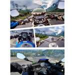 KFFTWWX 액세서리 키트 GoPro Hero 13 12 11 10 9 8 7 블랙 실버 6 5 4 3 2 Osmo 오토바이 헬멧 턱 마운트 Go Pro AKASO : 골든104